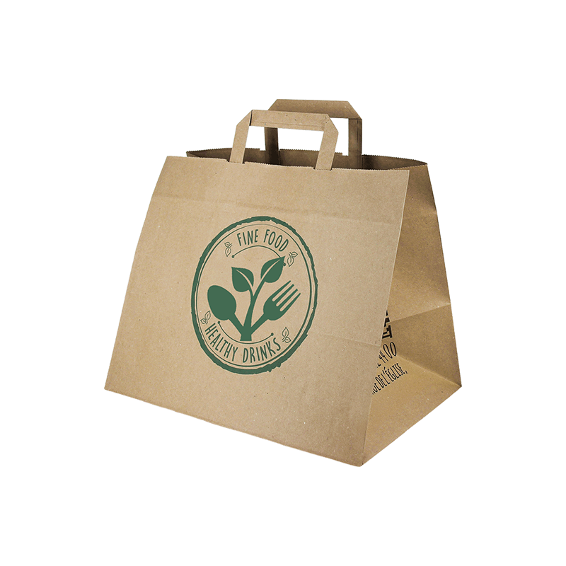 Sac cabas papier personnalisé Fine Food Healthy Drinks