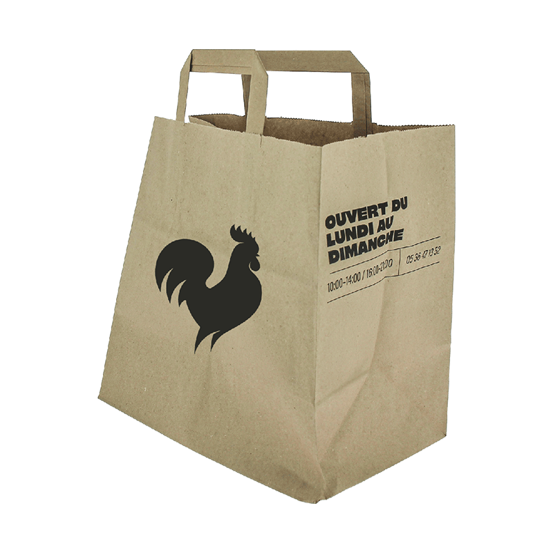 Sac cabas papier personnalisé, rôtisserie